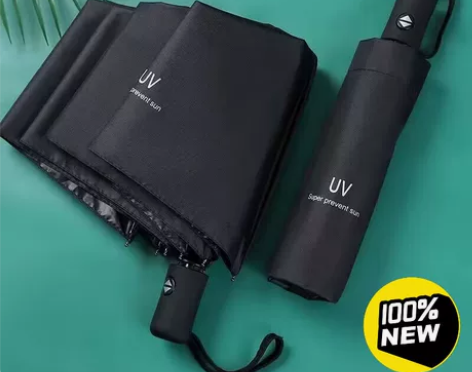 特价清仓！全自动雨伞男加大号折叠黑胶女晴雨...