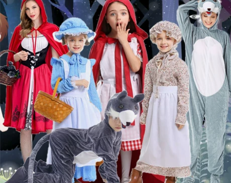 小红帽服装成人儿童演出服