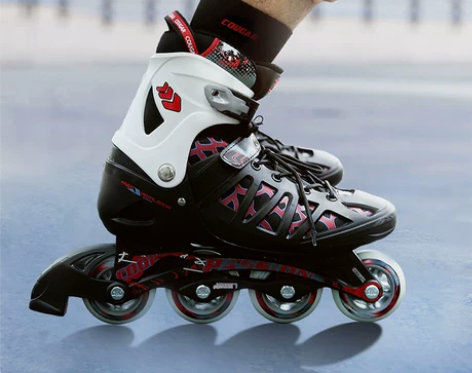 ?美洲狮轮滑鞋成人男溜冰鞋女大学生直排滑轮...