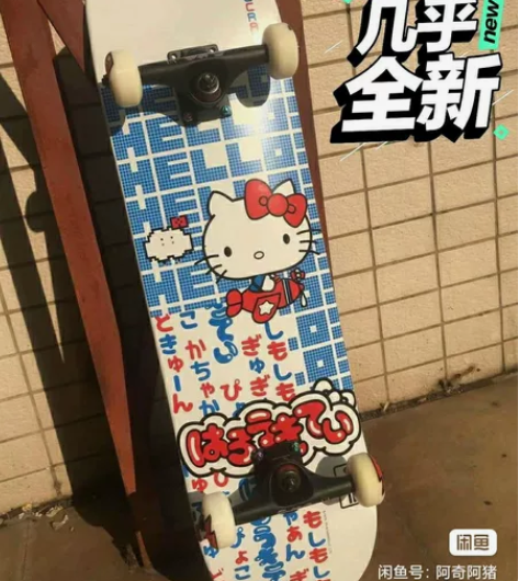 闲置99新进口双翘滑板专业板初学者滑板王一...