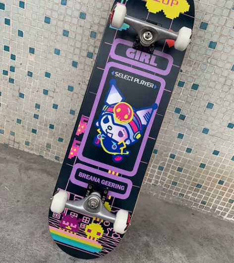 Girl滑板库洛米专业板三丽鸥联名库洛米儿...