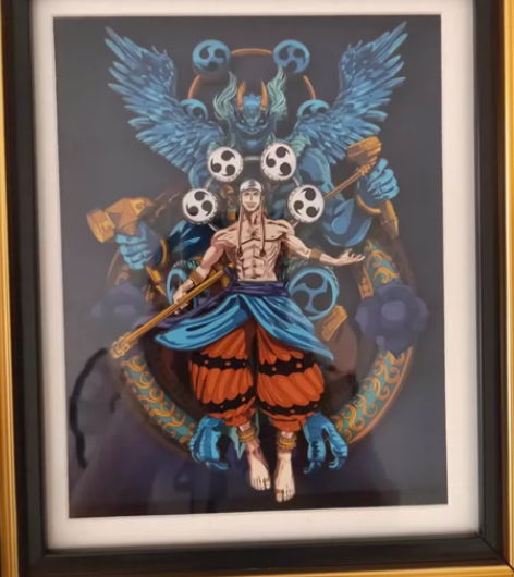 灌篮高手三井寿、海贼王艾尼路3D立体画，直...