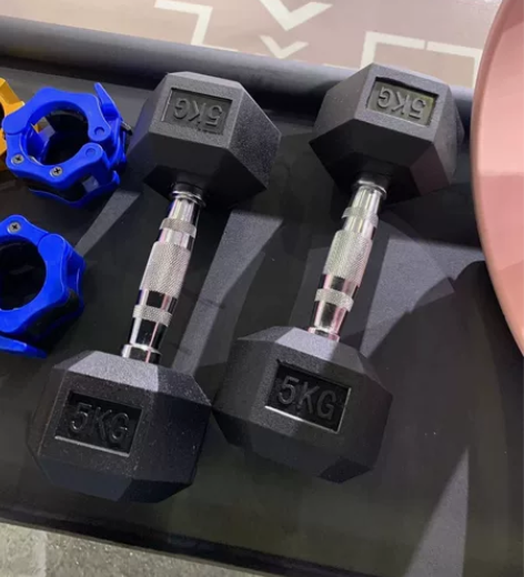 【厂家直销】六角包胶哑铃，哑铃厂家直销，适...