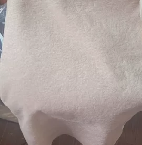 羊剪绒布料，1.5米宽，2米长。淡粉色。做...