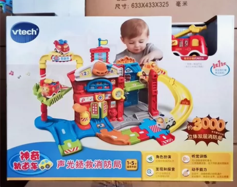 VTech伟易达轨道车声光拯救消防局汽车赛...