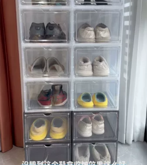 【清货价处理】高货鞋盒10个亚克力鞋盒便宜...