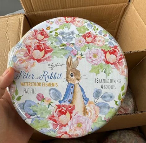 可爱卡通儿童节原创单层曲奇饼干包装盒可可脆...