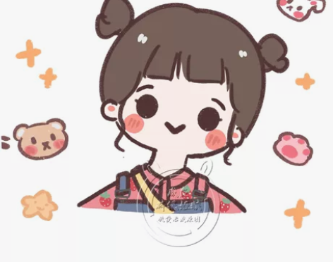 【标价直拍～】手绘Q版简萌小头像卡通情侣照...