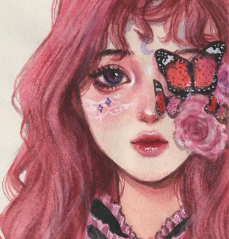 约稿 水彩人物定制手绘 照片转水彩画   ...