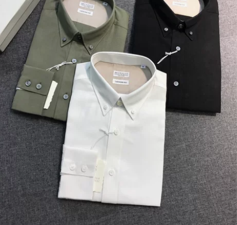 BC男士时装款商务休闲亚麻混纺长袖衬衫，上...