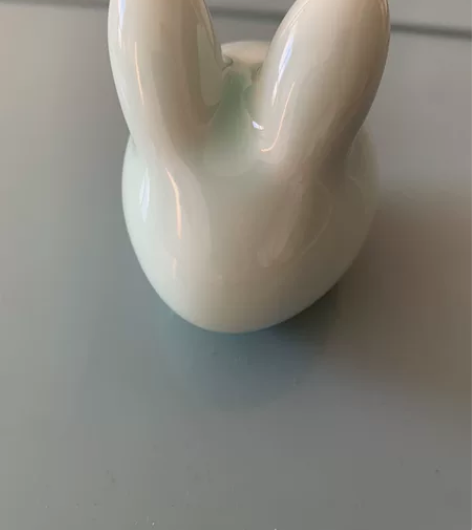 十二生肖 小兔 陶瓷摆件 淡蓝色，无瑕疵，...