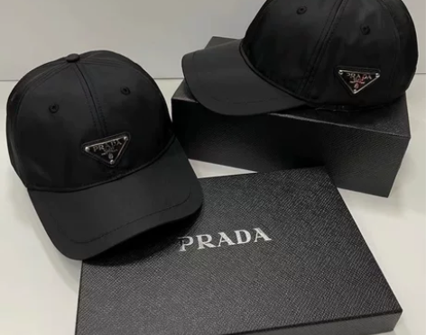 Prada/普拉达 全黑鸭舌帽 夏日防晒 ...