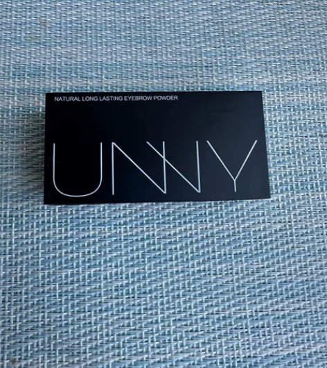 Unny三色眉粉，色号咖啡棕，试用痕迹如图...