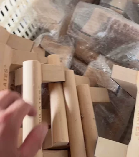 全榉木 俯卧撑支架 之前给一个顾客做的 留...