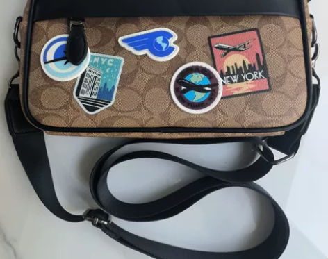 闲置coach蔻驰男士包包相机包斜挎包单肩...