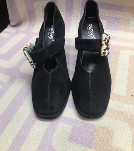 36码意大利小众品牌玛丽珍粗高跟春季新款复...