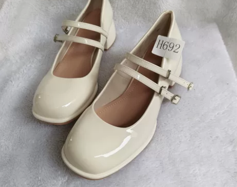 38码粗跟复古玛丽珍女鞋 鞋子图片实物拍摄...