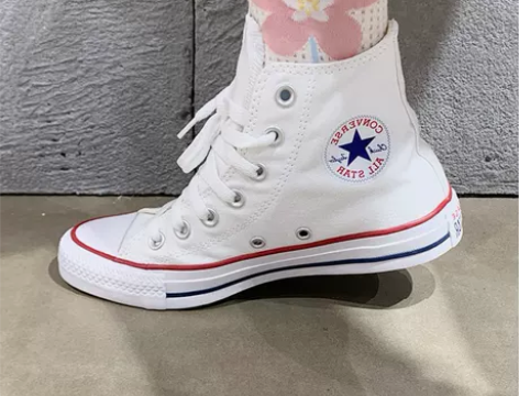 匡威 All Star 常青经典款白色高低...