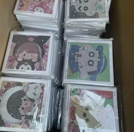 抖音店铺倒闭，不干了，剩下几十箱儿童钻石画...