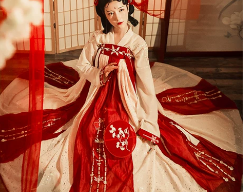星宿汉服女齐胸儒裙套装 大全套 送同款吊带...
