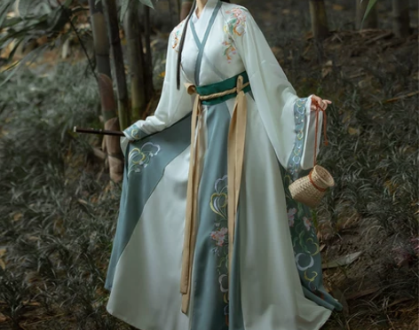 ?笑寒千韵岗原创汉服女春秋季中国风晋制古装...