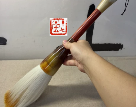 牛角特大号大字榜书书法成人斗笔兼毫提斗道具...