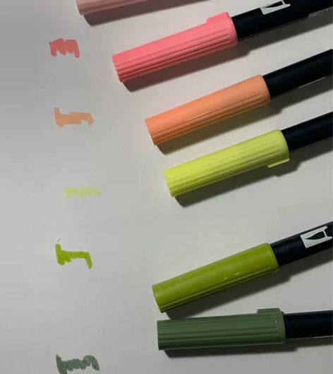 不是闷蜻蜓tombow双头水彩笔彩色绘图毛...