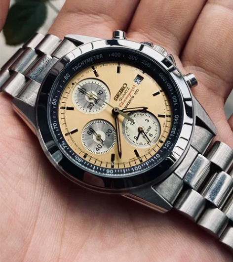 精工SEIKO 黄金机械眼 熊猫盘 石英计...