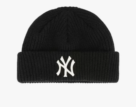 MLB黑色毛线帽 旅游拍照必备 保真 纯棉...