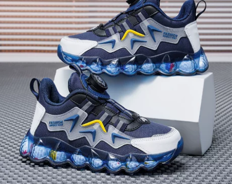 ?安錔男童鞋子秋季2023新款旋转纽扣男孩...