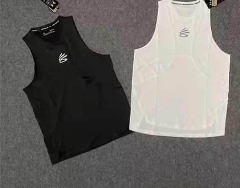 安德玛速干弹力运动背心AU篮球健身T恤 速...