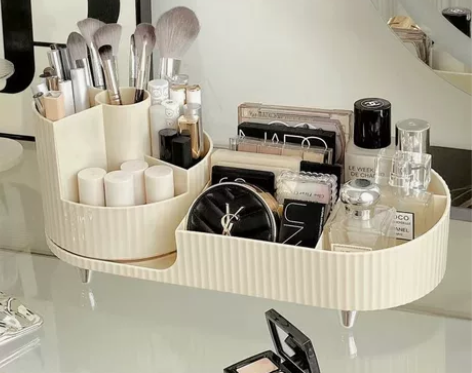 未开封旋转化妆刷收纳筒桌面化妆品置物架化妆...
