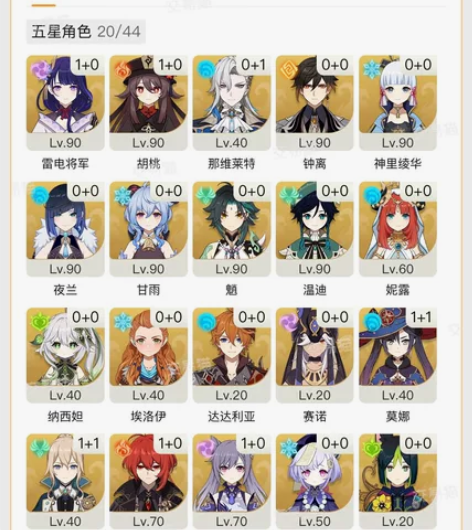 原神自己玩的号，29黄，很久没玩了，最近决...