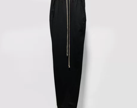 23FW 暗黑RO风修身包臀后开叉长裙棉质...