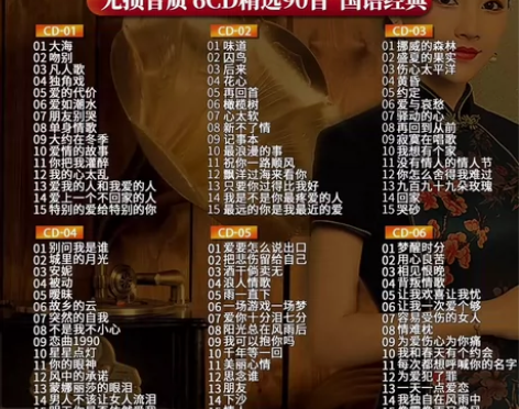 一人一首成名曲cd碟片  经典老歌  无损...