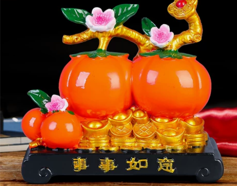 柿柿如意柿子摆件乔迁新居入宅布置装饰用礼品...