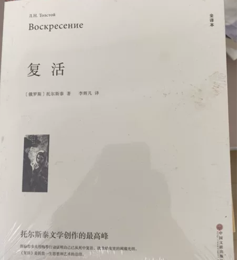 复活 托尔斯泰 中国文联出版社 外观成色：...