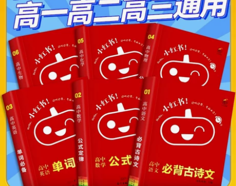 小红书高中全套口袋单词书高中基础知识手册