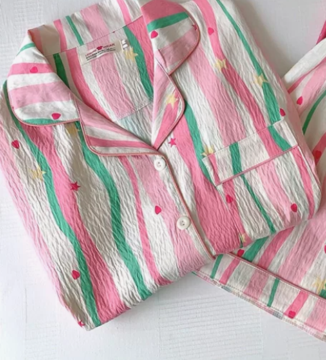 睡衣 短袖?短裤?长裤 全新M 穿到100斤