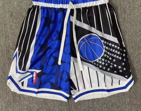 美式短裤双层男士库里外穿速干队球裤刺绣不过...