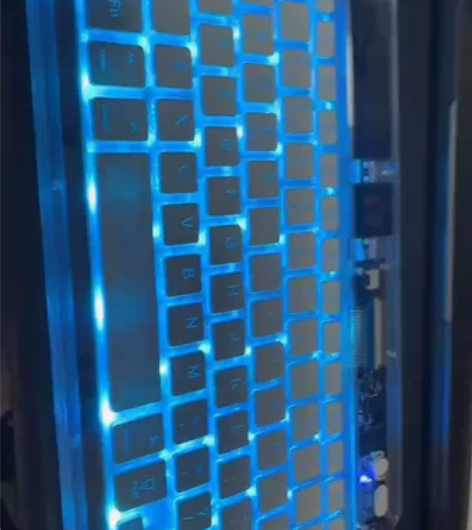 益博思透明无线ipad蓝牙渐变键盘多系统设...