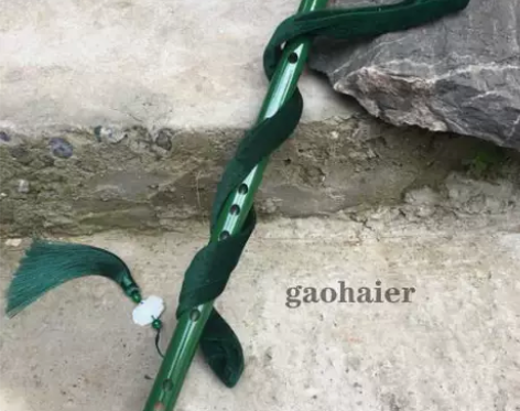 乐器一节苦竹笛子东方淮竹古风绿色笛子白玉莲...