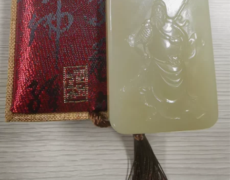 不是商家！真正和田玉武财神 玉质细腻油润，...