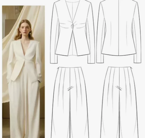 服装款式图代画 服装效果图代画服装设计/线...