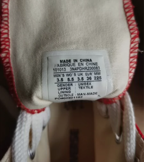 匡威女帆布鞋，红色，未穿过，几乎全新，36...
