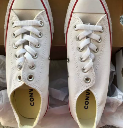 【新的当二手卖】匡威37码帆布鞋低帮女鞋经...
