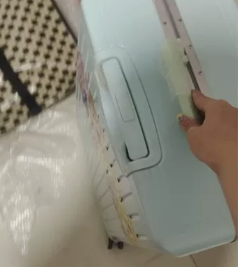出掉了一个轮子的28寸行李箱 可正常拖拉，...
