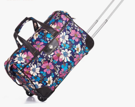 LUCKYCLUB拉杆包 大容量女行李袋男...