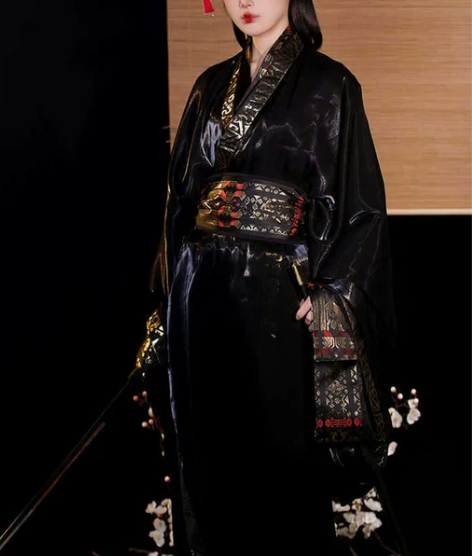 ?山靖筵王权2024新款战国袍女直裾马山楚...