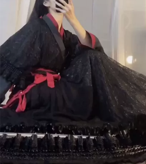 赴秋辞原创汉服 《黑土》晋制交领三件套 尺...